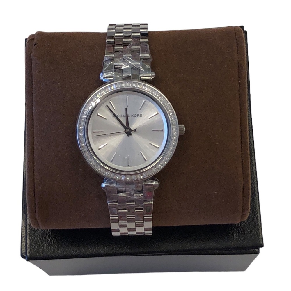 Michael Kors MK3364 Mini Darcy 33MM Stainless Steel Silvertone - Picture 13 of 16